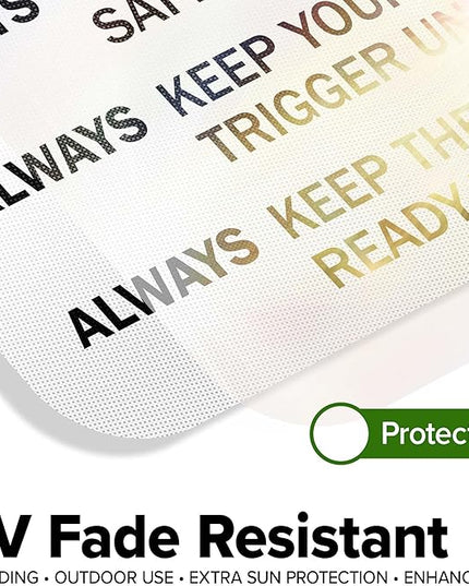 Safety First Always Keep The Gun Pointed In A Safe Direction Sign, 12x18 Inches, 3M EGP Reflective .063 Aluminum, Fade Resistant, Made in USA by My Sign Center