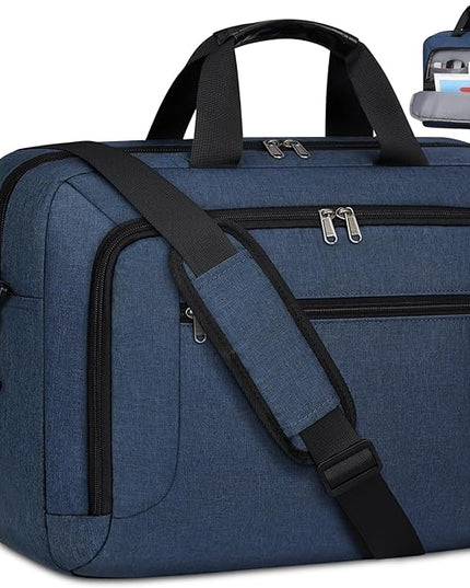 Laptop Bag 17.3 Inch Laptop Briefcase Large Waterproof Laptop Case for Men Women Business Office Work Computer Bag 17 Inch Adjustable Shoulder Messenger Bag, Blue