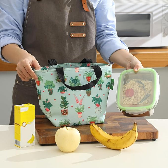ECO CHIC Insulated Lunch Bag - Waterproof, Reusable Office Lunch Tote Bag for Women & Men - Durable Cooler in Cute Colorful Designs - Ideal for daily lunching