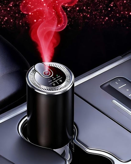 Smart Car Air Freshener Diffuser with Starry Sky Projection, 50ml Perfume Car Diffuser, 6 Months Long-Lasting Fragrance, RGB Music-Sync Lights, Intelligent Auto On/Off, 3 Modes, Cologne