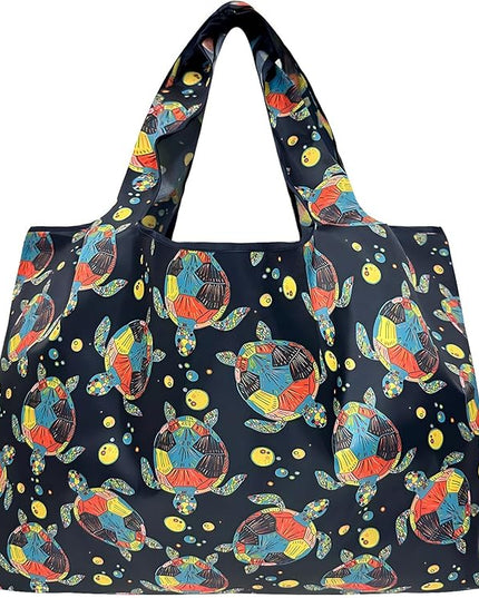 allydrew Large Foldable Tote Nylon Reusable Grocery Bags