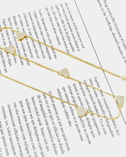 Cute Heart Necklace Dainty 18k Gold Plated Tiny Heart Pendant Choker Necklaces Small Gold Love Open Heart Chain Necklace for Women Simple Gold Necklace for Women Trendy Jewelry