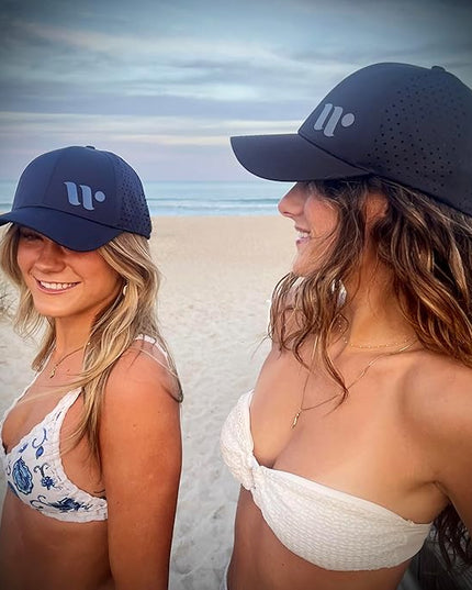 Beach Trucker Hats for Men | Women | Boys Girls Snapback Caps for Surfing Lightweight, Breathable | Curved Brim