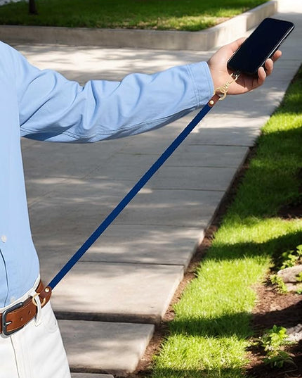Stretchy Phone Lanyard Tether, 2 Pack Phone Leash Anti-theft Phone Strap for Anti-drop Outdoor Hiking Cycling Climbing Universal for Most Cell Phones, Atlantic Blue