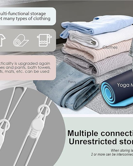 Nearockle Silicone Cable Ties Cord Organizer for Cable Management, 16PCS 4.2" and 7.1" Reusable Cable Organizer Electronic Accessories for Home, Office, Kitchen, School, Travel (White)