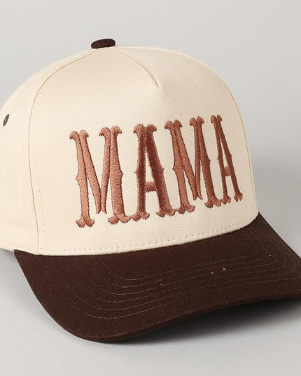 MIRMARU Two-Tone Vintage Canvas Trucker Hats for Men & Women, Adjustable Size Baseball Caps with Trendy Embroidered Design