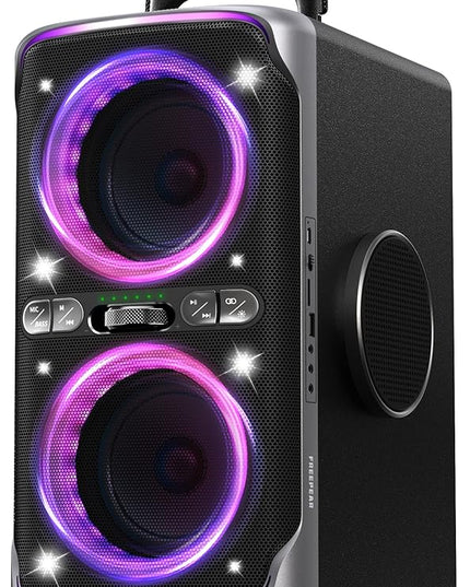 Party Bluetooth Speaker - 240W Peak Loud Speaker, Dazzling Light Show, Deep Bass, IPX4 Waterproof, 15H Battery, TWS Pairing, BT 5.3 Wireless, Portable for Home/Outdoor/Beach/Pool Party