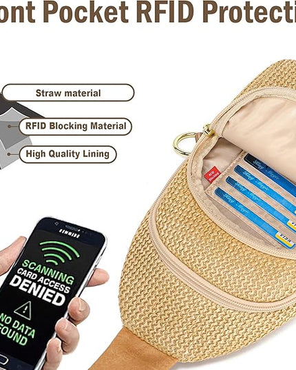 INICAT Faux Straw Crossbody Bags Beach Gifts Valentines Day Her Cruise Ship Essentials Women Summer Small Sling Purses