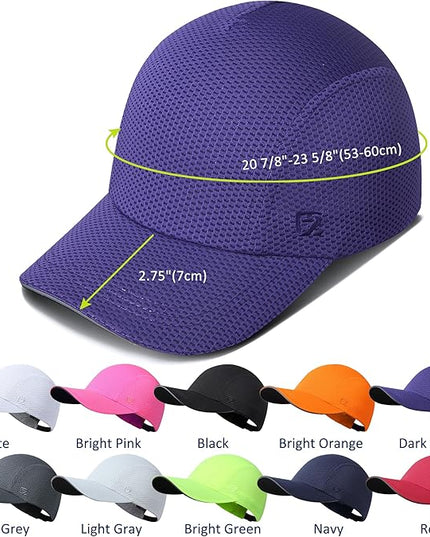 GADIEMKENSD Women's Race Day Running Cap Performance Mesh Hat - Excellent Ventilation, Lightweight, Reflective Safety