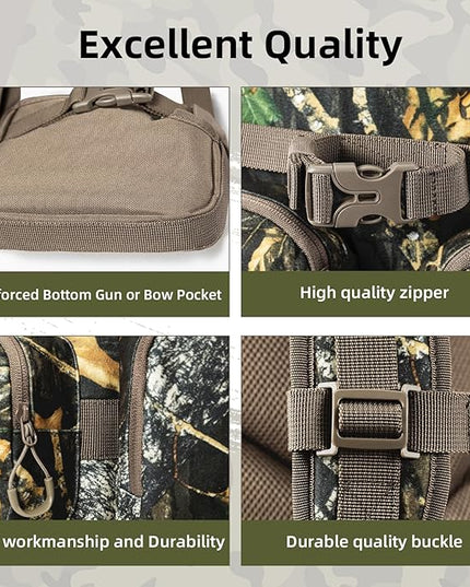 hunting backpack for men Waterproof Camo Hunting Pack gifts for men hunting gear Day Pack-BlessedLeaf-35L