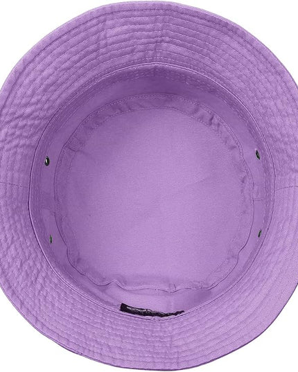 Falari Men Women Unisex Cotton Bucket Hat 100% Cotton Packable for Travel Fishing Hunting Summer Camp