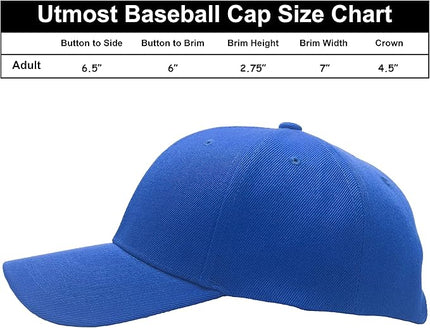 Utmost Structured Baseball Cap with Adjustable Closure - Performance Hat for Outdoor Activities