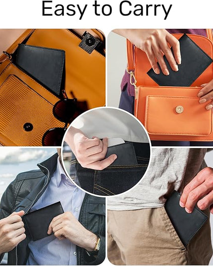 HIFA Leather Passport Holder, Handmade Passport Cover with Card and Ticket Slot - Genuine Leather, Elegant Design, Easy Access - Passport Case, Passport Wallet, Passport Holder