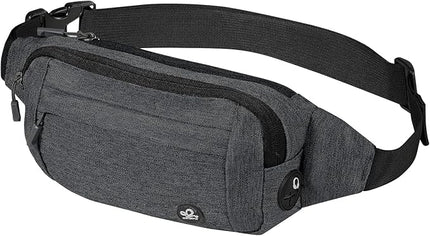 WATERFLY Fanny Pack Waist Bag: Small Hip Pouch Bum Bag Fannie Pack Phanny Fannypack Waistpack Bumbag Beltbag Sport Slim Fashionable for Jogging Hiking Hiker Woman Man