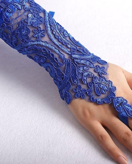 HOMELEX Women Black Lace Feather Gloves Witch Angel Costume Accessories Swan Wings Wrist Bands