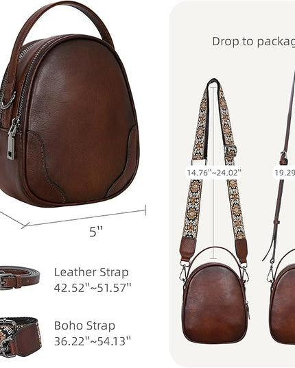 Iswee Small Crossbody Bags for Women Travel Leather Shoulder Bag Mini Purses and Handbags Designer Satchel Ladies Hand Bag
