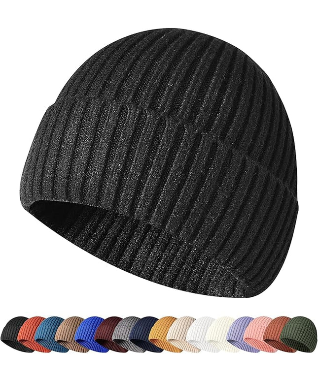 HiRui Knit Beanie for Men Women Kids, Winter Hats Warm Classic Daily Skull Caps