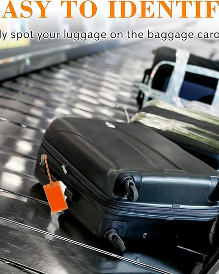 100 Pack Luggage Tags for Suitcases, Airplane Travel Essentials for Flying, International Travel Must Haves, and Luggage Accessories by Sodsay