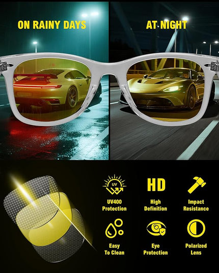 MEETSUN Polarized Sunglasses for Women Men Classic Retro Square Frame Driving Sun Glasses UV Protection