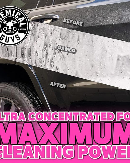 Chemical Guys Mr. Pink Car Wash Soap - 64 oz Super Suds Foaming Car Wash Soap for Cannon, Blaster, or Bucket Washing - pH Balanced, Safe on Wax, Sealant, Ceramic, and Clear Coat Finishes