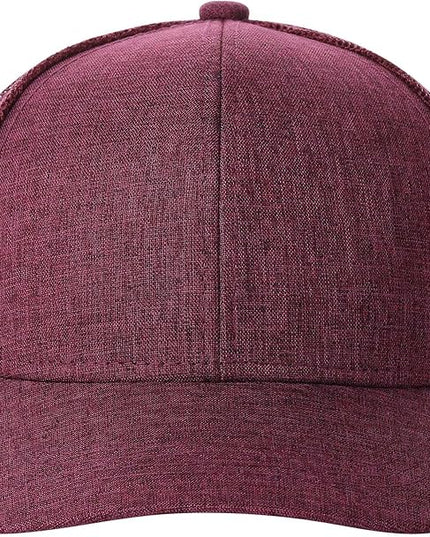 TSSGBL 2 Pack Snapback Trucker Baseball Hats Mesh Back Adjustable Blank Ball Caps for Men Women