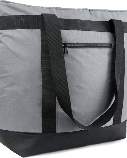 BeeGreen Cooler Bag Soft Leakproof Insulated Tote with Zipper for Beach Travel Grocery