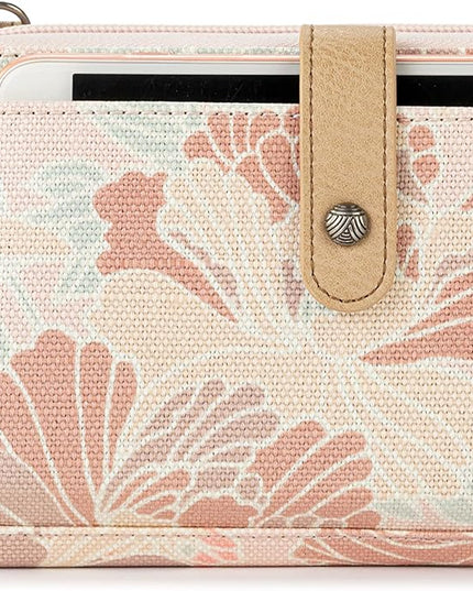 Sakroots Artist Circle Smartphone Crossbody in Coated Canvas, Detachable Wristlet Strap