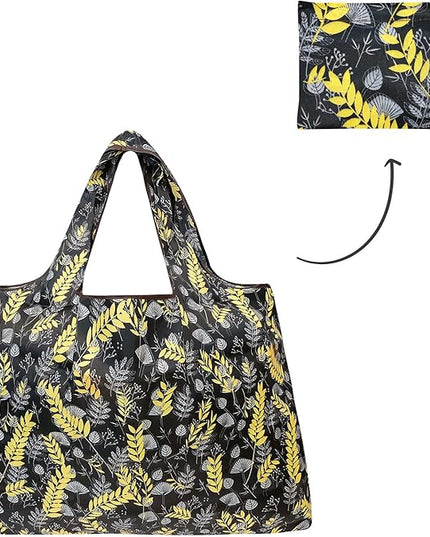 allydrew Large Foldable Tote Nylon Reusable Grocery Bags