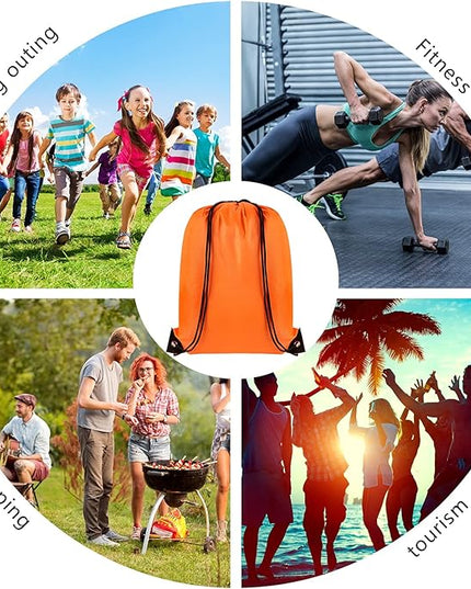 GoodtoU Drawstring Bags Bulk, 40 Pcs Draw String Bags Nylon Cinch Bag Gym Backpack String Bag Backpack, 20 Colors