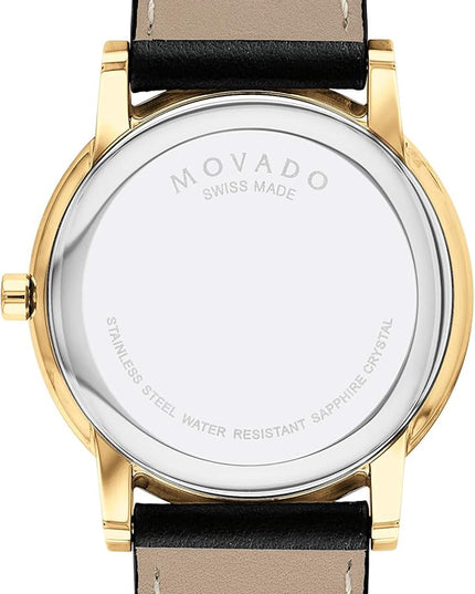 Movado Museum Classic Men's Watch - Swiss Quartz Movement, Calfskin Strap - 3 ATM Water Resistance - Classic, Luxury Fashion Timepiece for Him - 40mm