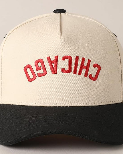 MIRMARU Two-Tone Vintage Canvas Trucker Hats for Men & Women, Adjustable Size Baseball Caps with Trendy Embroidered Design