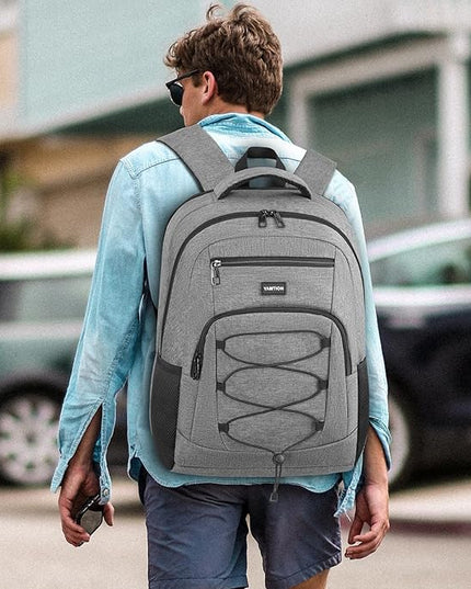YAMTION School Backpack,17.3 Inch Bookbag College Laptop Backpack with USB Port for Students Work Business Office