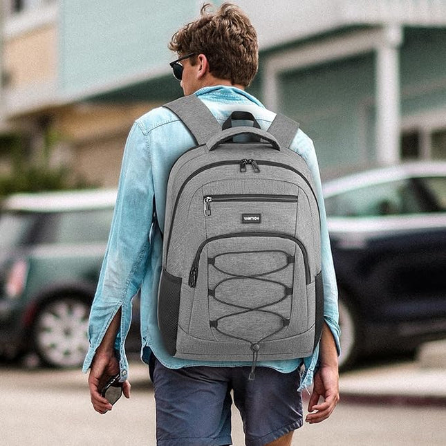 YAMTION School Backpack,17.3 Inch Bookbag College Laptop Backpack with USB Port for Students Work Business Office
