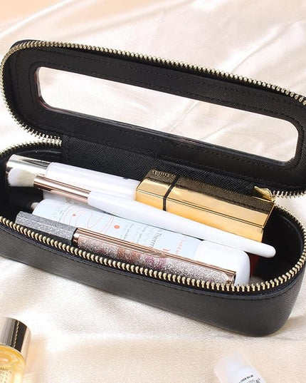 Travel Clear Makeup Bag Set, TSA Approved Cosmetic Bag Case with Zipper Portable Makeup Pouch Toiletry Bag Traveling Cosmetic Organizer Storage Bag Car Organizer Car Essentials