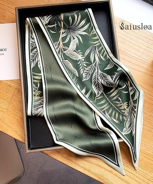 Purse Scarf For Handbags Head Scarves For Women's Hair Bags Scarfs Long Skinny Scarves Fashion Silky