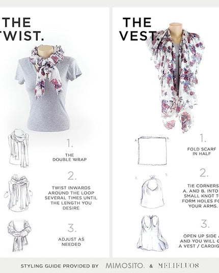 MELIFLUOS DESIGNED IN SPAIN Scarf for Women Lightweight Paisley Fashion for Summer Fall Scarves Shawl Wrap