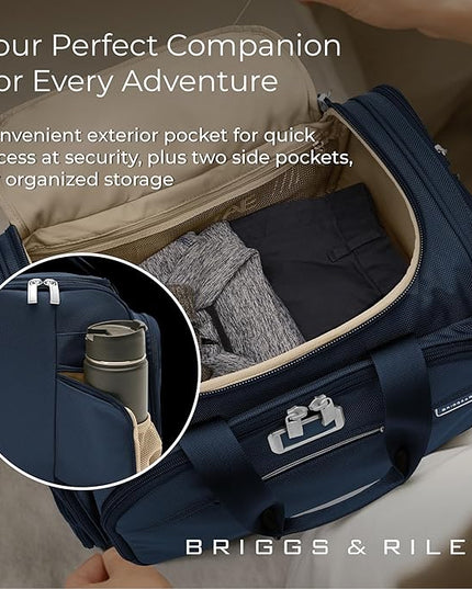 Briggs & Riley Travel Duffel Bag - Weekender & Overnight Luggage for Women & Men, Softside Bag