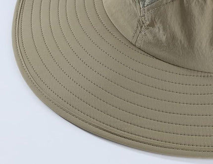 Home Prefer UPF 50+ Mens Wide Brim Fishing Hat with Neck Flap Sun Hat for Men Women Sun Protection Cap