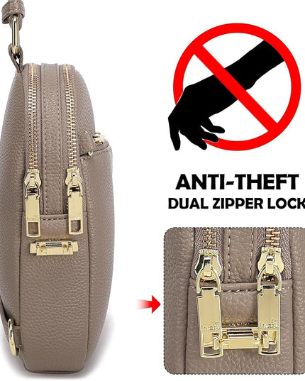 INICAT RFID Blocking Sling Bag Anti Theft Crossbody Bags Women Valentine's Day Gifts Travel Purses Vegan Leather