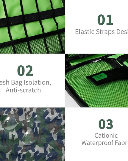 Electronics Travel Organizer,Portable Waterproof Electronic Travel Storage Bag for Small Charging Cord Storage,Charger,SD Card etc,for Travel,Business -Camouflage Green