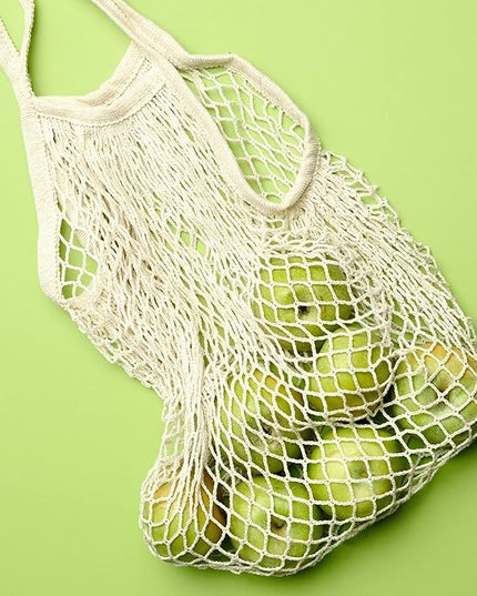 2pcs Fashion Storage Mesh Bag Reusable Fruit Mesh Bag Shopping Mesh Bag Pure Cotton Portable Mesh Bag Shopping Bag