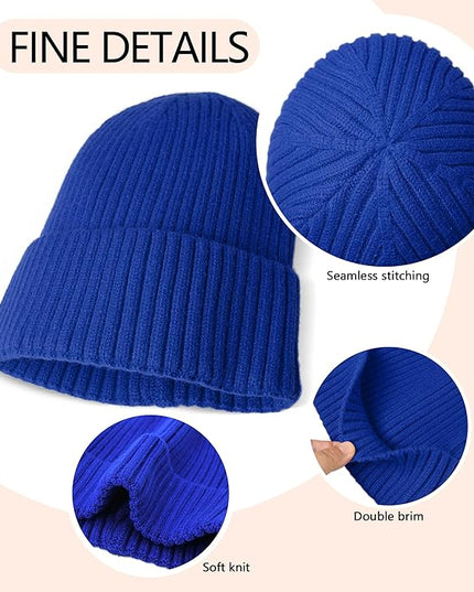 HiRui Knit Beanie for Men Women Kids, Winter Hats Warm Classic Daily Skull Caps