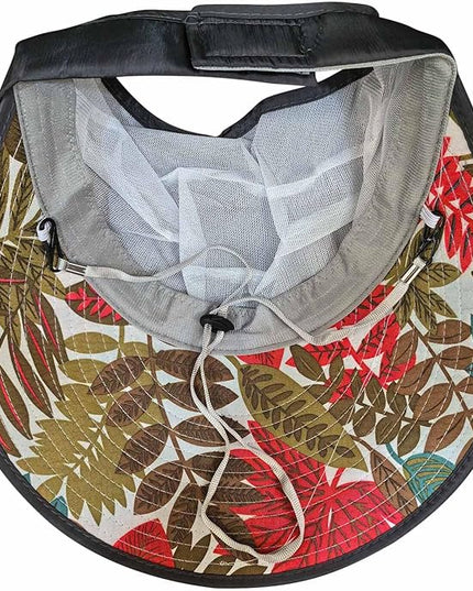 HINDAWI Sun Hats for Women Wide Brim UV Protection Sun Hat Summer Beach Packable Visor