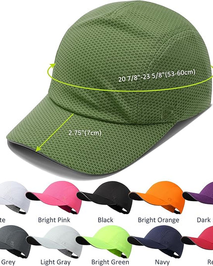 GADIEMKENSD Women's Race Day Running Cap Performance Mesh Hat - Excellent Ventilation, Lightweight, Reflective Safety
