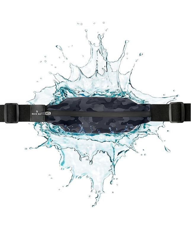 Back Bay Slim Running Belt for Women & Men [Fits ALL Phones], Runners Fanny Pack for Men, Money Belt, Running Gear Gift, Waist Bag Workout Gear, iPhone Runner's Phone Holder Waist Pack