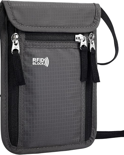 Travel Pouch Neck Wallet Family Passport Holder Organizer Case with RFID Blocking | RFID Blocking