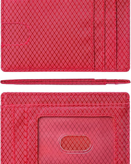 Artpaxy Slim Wallet for Men & Women, Minimalist Front Pocket Card Holder for Travel, RFID Blocking, Water Resistant Nylon Wallet for ID & Cash & Credit Card