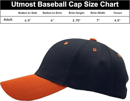Utmost Structured Baseball Cap with Adjustable Closure - Performance Hat for Outdoor Activities