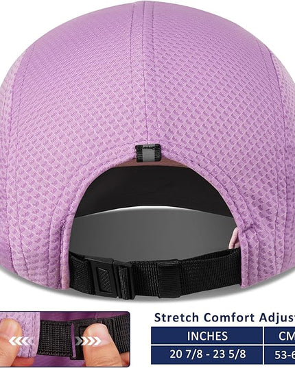 GADIEMKENSD Women's Race Day Running Cap Performance Mesh Hat - Excellent Ventilation, Lightweight, Reflective Safety