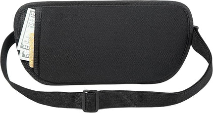 Travel Money Belt - Slim Passport Holder Travel Wallet with RFID Blocking Travel Pouch Undercover Fanny Pack for Women Men